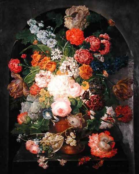 Still Life, 1833 Oil Painting by Maria Antonia Suchy