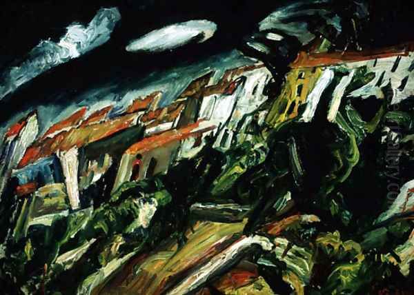 View of Ceret Oil Painting by Chaim Soutine