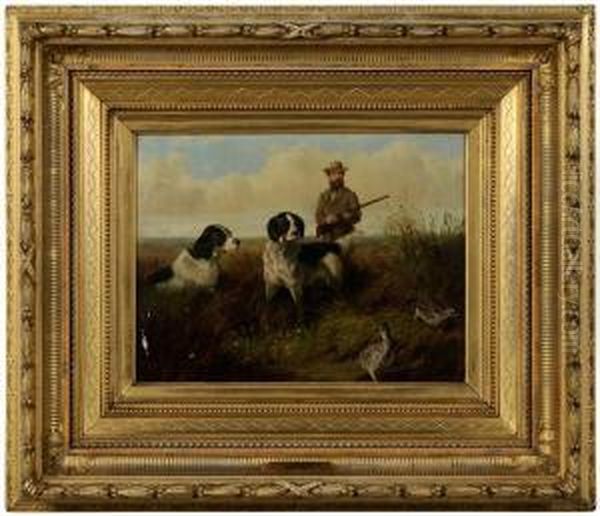 Prairie Shooting Oil Painting by Arthur Fitzwilliam Tait