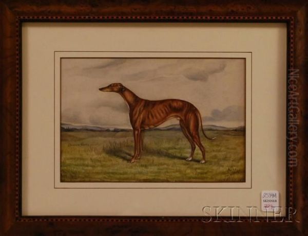 Duncan Grey 
/portrait Of A Hound Oil Painting by Arthur Fitzwilliam Tait