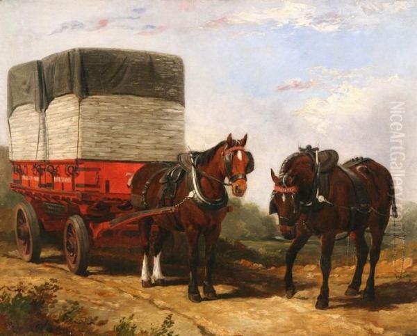 A Heavy Load Oil Painting by Arthur Fitzwilliam Tait