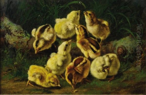 Spring Pets Oil Painting by Arthur Fitzwilliam Tait