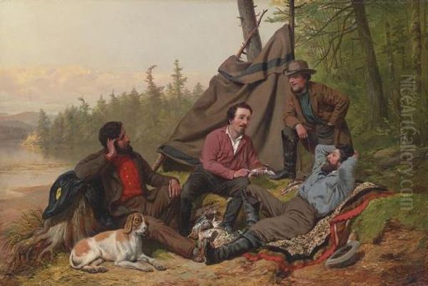 In The Woods: Taking It Easy Oil Painting by Arthur Fitzwilliam Tait