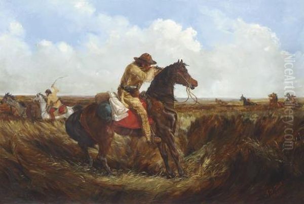 The Check--keep Your Distance Oil Painting by Arthur Fitzwilliam Tait