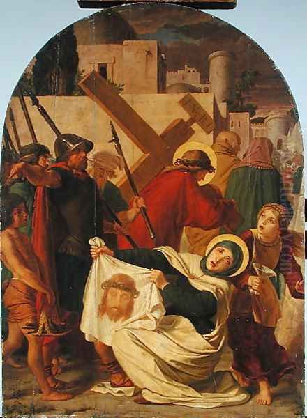 The Carrying of the Cross Oil Painting by Johann von Schraudolph