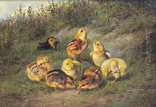 Little Pets Oil Painting by Arthur Fitzwilliam Tait