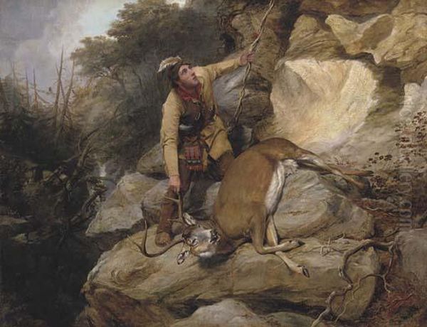 The Hunter's Dilemma: I Oil Painting by Arthur Fitzwilliam Tait