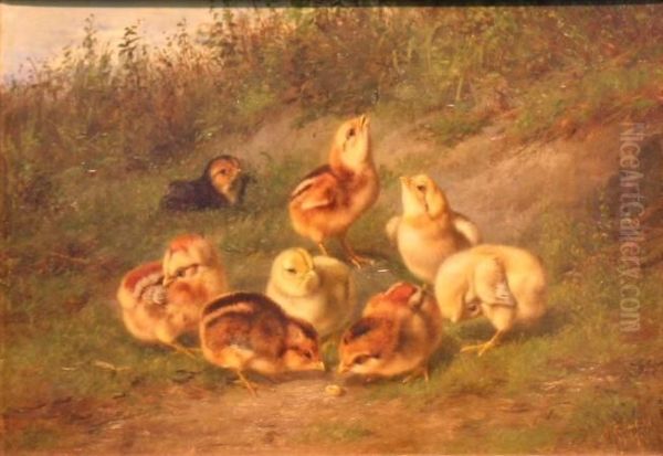 Little Pets Oil Painting by Arthur Fitzwilliam Tait