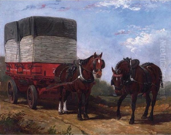 A Heavy Load Oil Painting by Arthur Fitzwilliam Tait