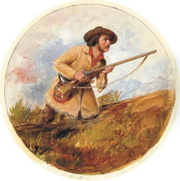 Ready To Fire Oil Painting by Arthur Fitzwilliam Tait