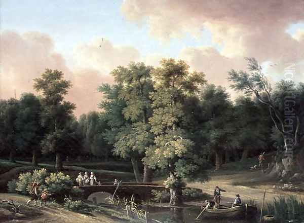 Pastoral Scene Oil Painting by Frans Swagers