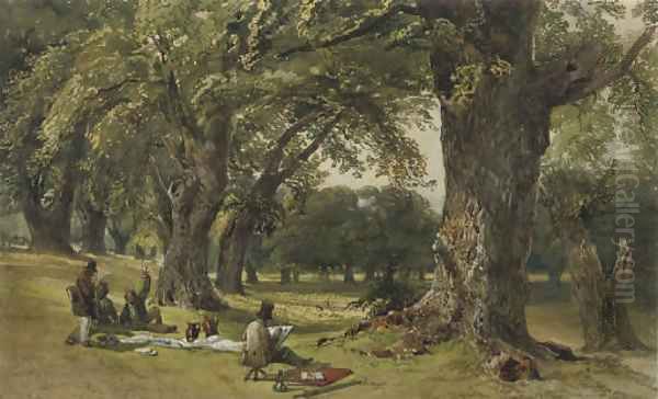 Drawing 'en plein air' Oil Painting by William Collingwood Smith