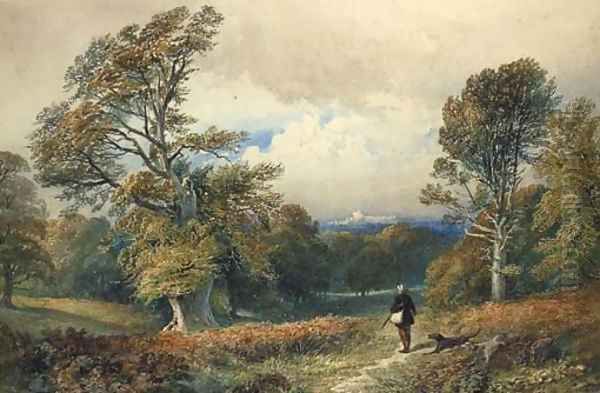 In Windsor Forest Oil Painting by William Collingwood Smith