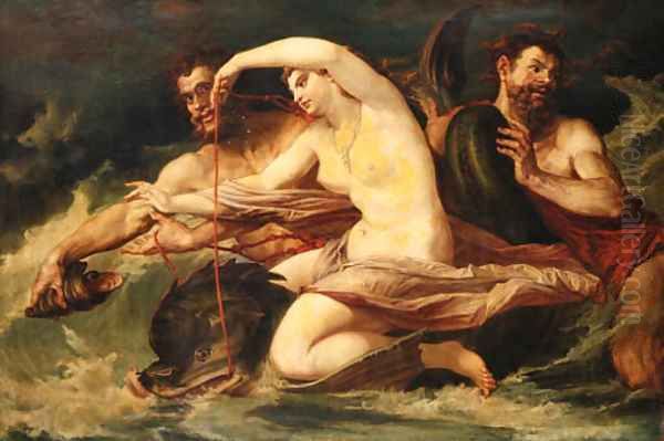 Neptune and Amphitrite Oil Painting by Continental School