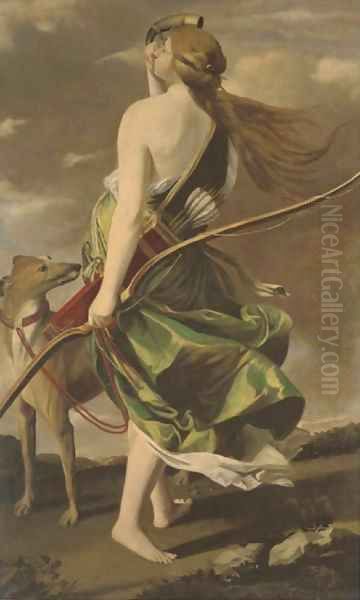 Diana the huntress Oil Painting by Continental School