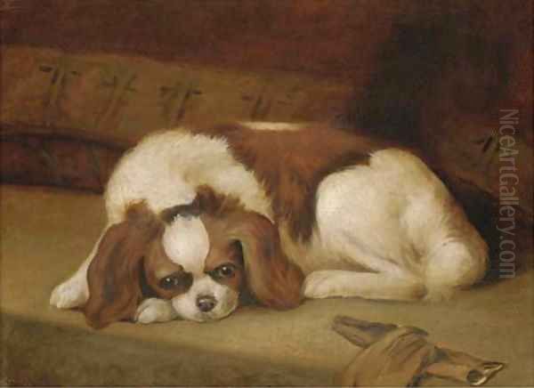 A Japanese Chin Oil Painting by Continental School