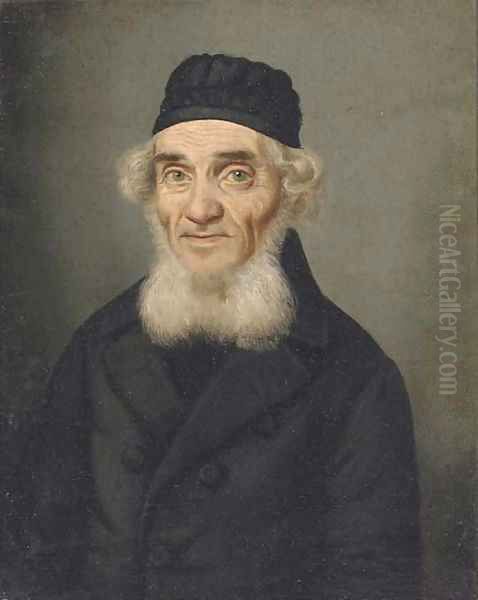 Portrait of a rabbi Oil Painting by Continental School