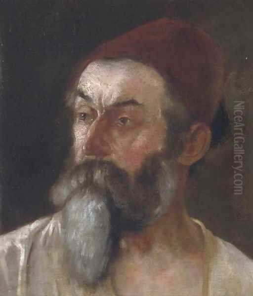 Portrait of a Turk Oil Painting by Continental School