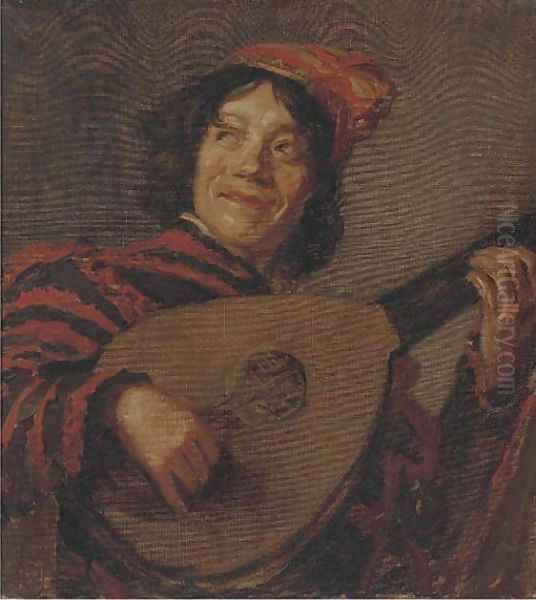 The troubador Oil Painting by Continental School