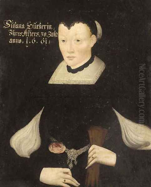 Portrait of Sutsana Sutcherin, aged 30 Oil Painting by German School