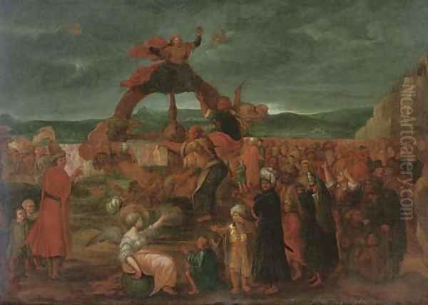 The punishment of Ixion Oil Painting by German School