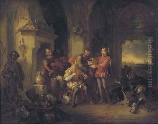 The armory Oil Painting by German School