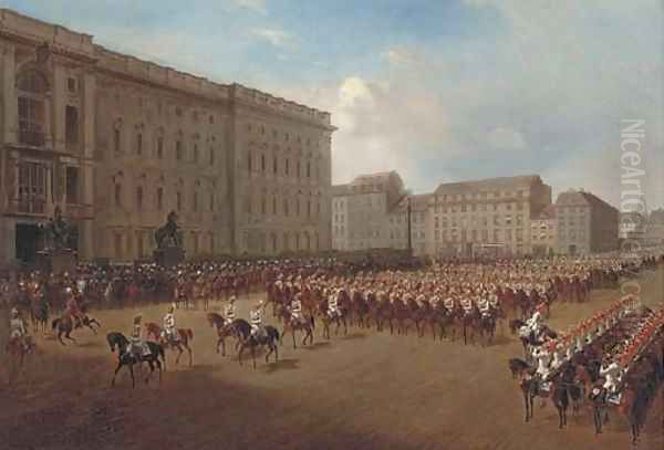 The horseguards parade Oil Painting by German School