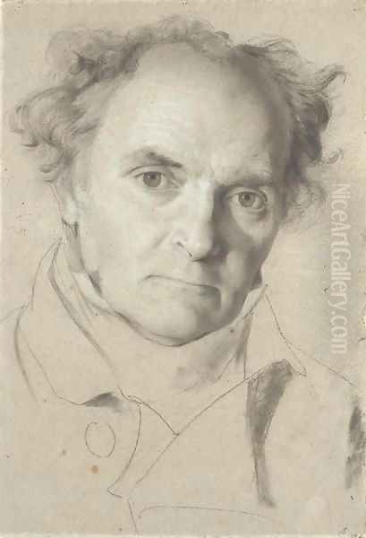 Portrait of a man, bust-length Oil Painting by German School