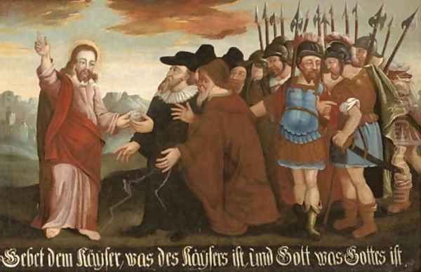 The Betrayal of Christ Oil Painting by German School