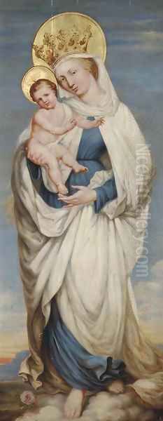 The Madonna and Child 2 Oil Painting by German School