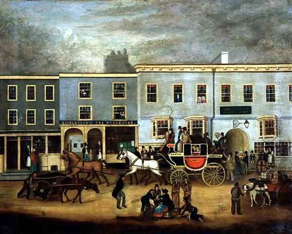 The Kings Arms, Kendal Oil Painting by Stirzacker