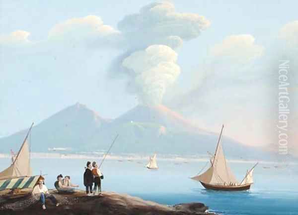 Isola di Procida Oil Painting by Neapolitan School