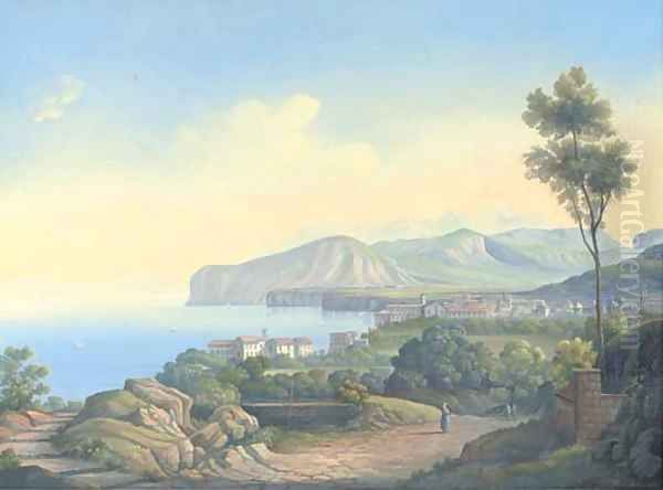 Sorrento (illustrated) Oil Painting by Neapolitan School