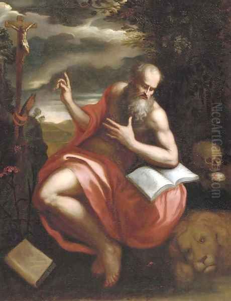 The Penitent Saint Jerome Oil Painting by Neapolitan School