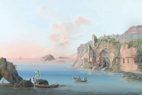 Isola di Capri Oil Painting by Neapolitan School