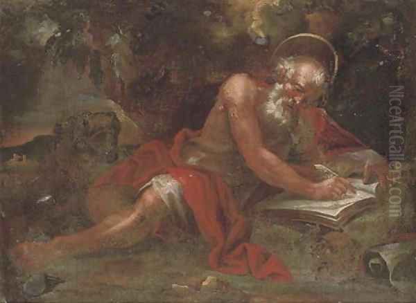 Saint Jerome 2 Oil Painting by Neapolitan School