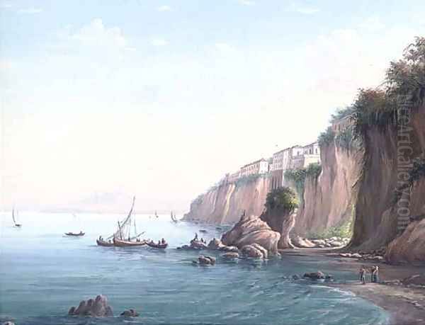 Sorrento Oil Painting by Neapolitan School