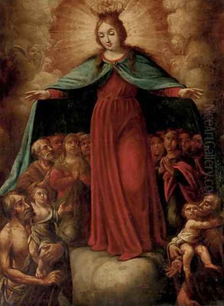 The Assumption of the Virgin Oil Painting by Neapolitan School