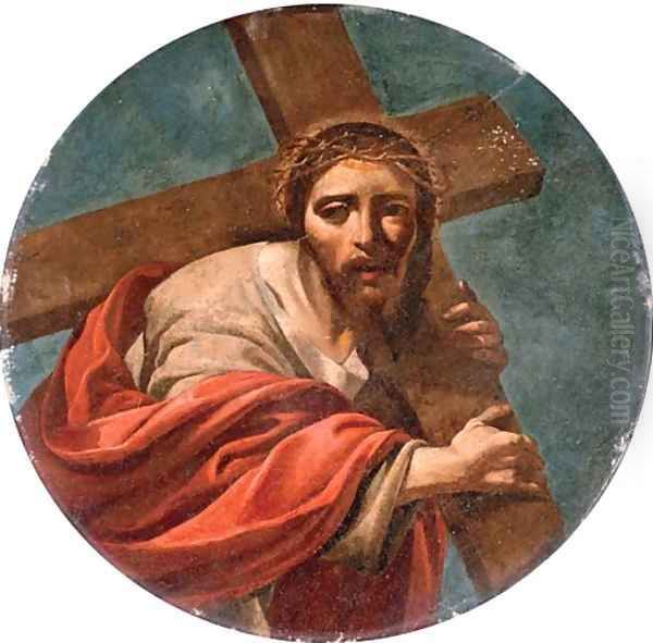 Christ bearing the Cross Oil Painting by Neapolitan School