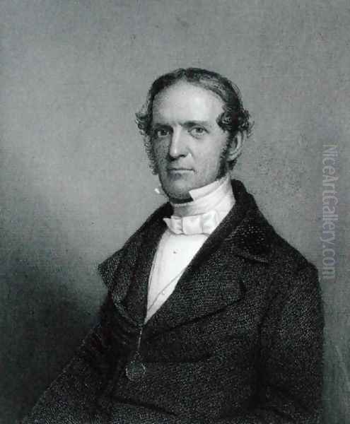 William Hickling Prescott, engraved by Thomas B. Welch 1814-74 after a daguerreotype Oil Painting by Southworth, A.S. and Hawes, J.