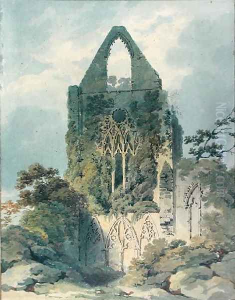 Tintern Abbey Oil Painting by Joseph Clarendon Smith