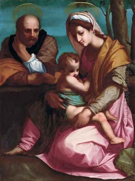 The Barberini Holy Family Oil Painting by Florentine School