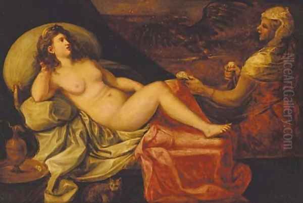 Danae and Jupiter Oil Painting by Flemish School