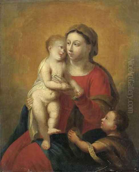 The Virgin and Child with the Infant Saint John the Baptist Oil Painting by Flemish School