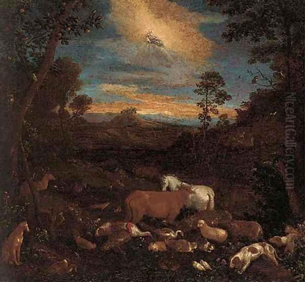 Adam and Eve in the Garden of Eden Oil Painting by Flemish School