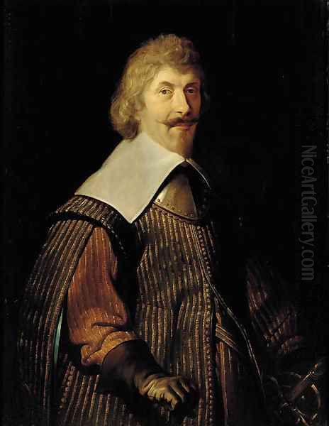 Portrait of an officer Oil Painting by Flemish School