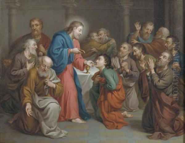 The Last Supper Oil Painting by Flemish School