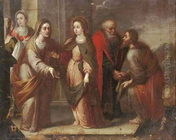 The Visitation Oil Painting by Flemish School