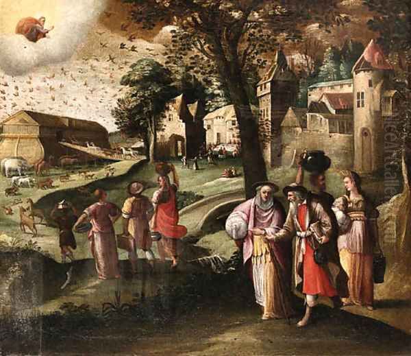 Noah's Ark Oil Painting by Flemish School