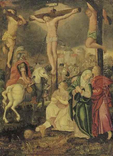 The Crucifixion Oil Painting by Flemish School